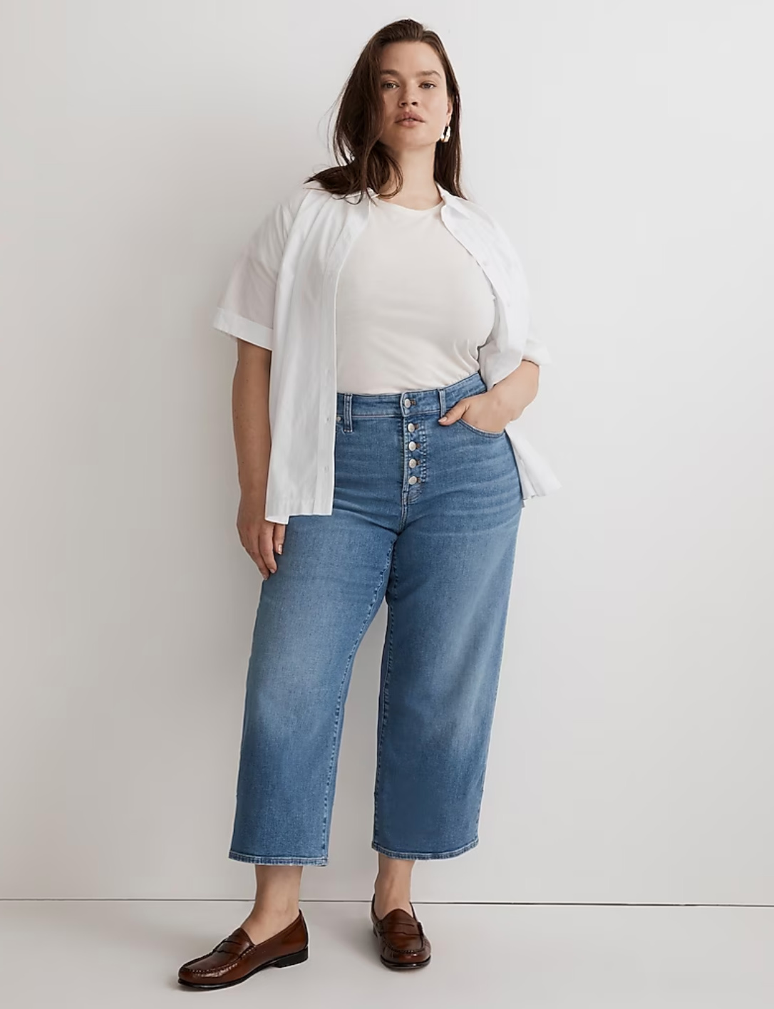 Plus size women's hot sale cropped pants